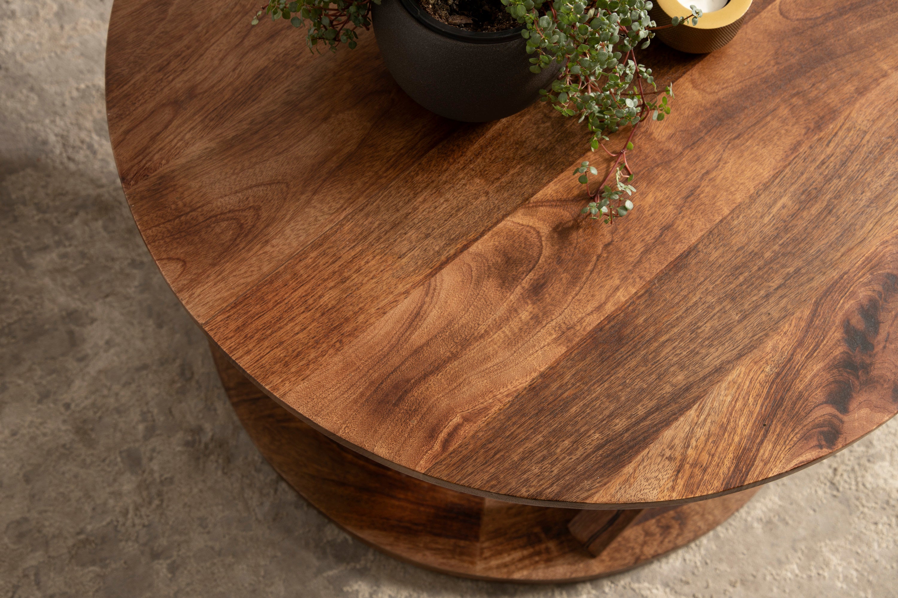 Coffee Table Walnut Brown 26x26x16 8