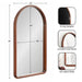 Arch Mirror Dark Brown 20x36 2