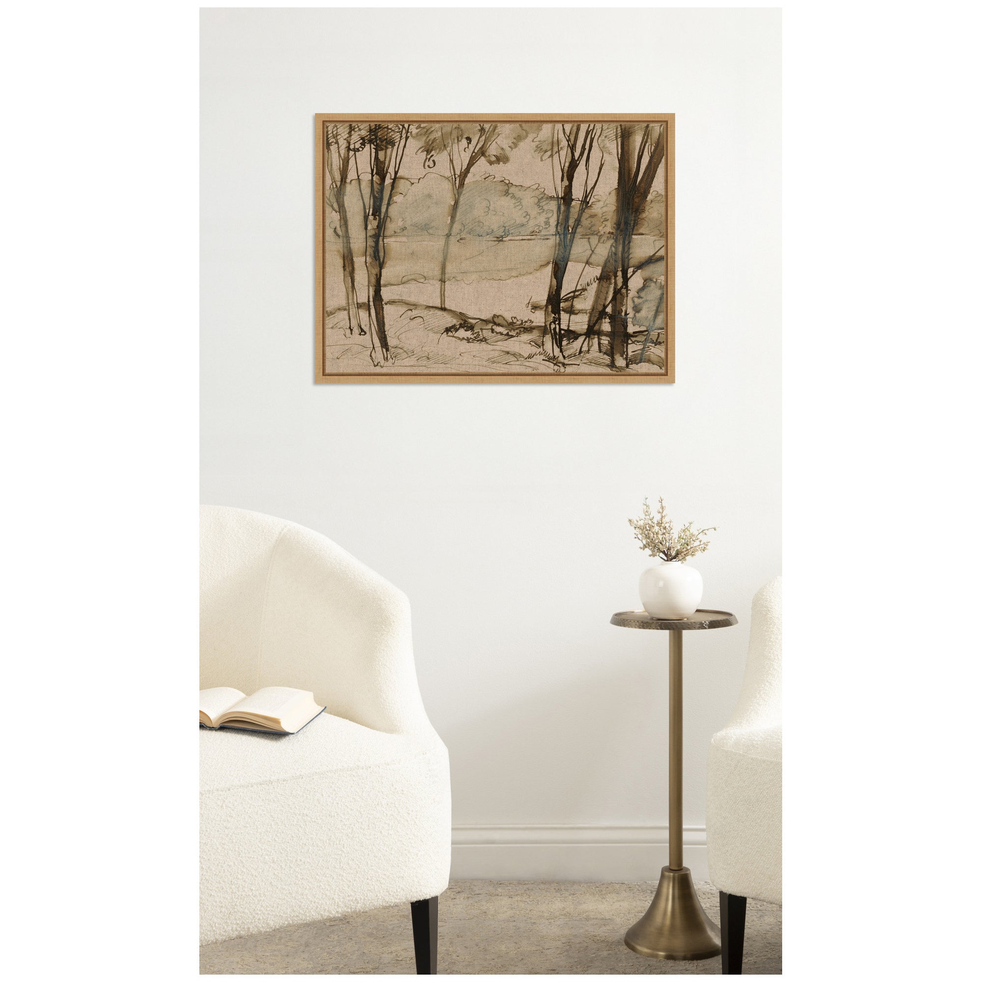 Framed Canvas 24x18 Sylvie Natural 5