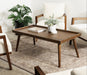 Coffee Table Walnut Brown 46x22x17 7