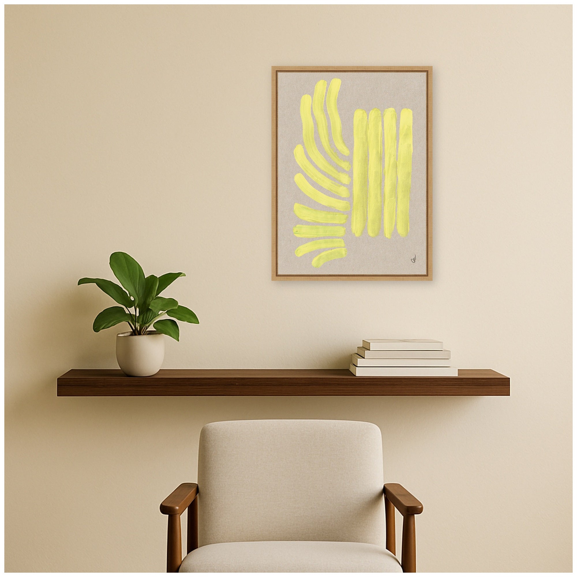 Framed Canvas 18x24 Sylvie Natural 6