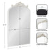 Arch Mirror 19x31 White 2