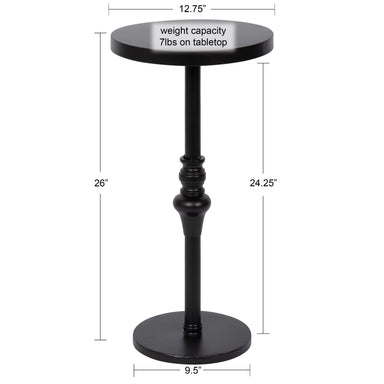 Drink Table Black 13x13x26 2