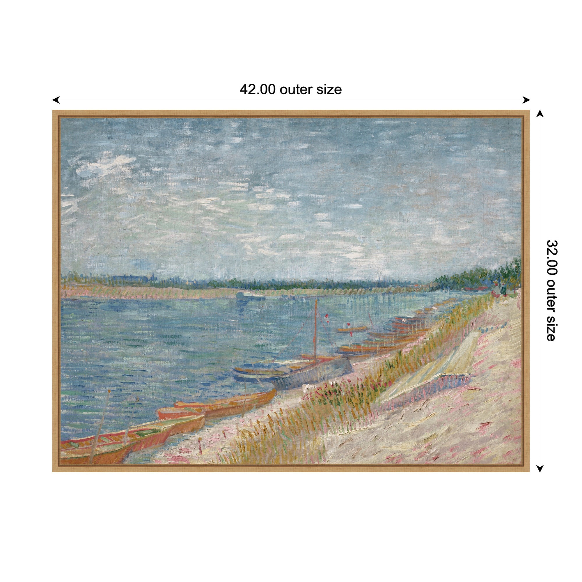 Framed Canvas 42x32 Sylvie Natural 2