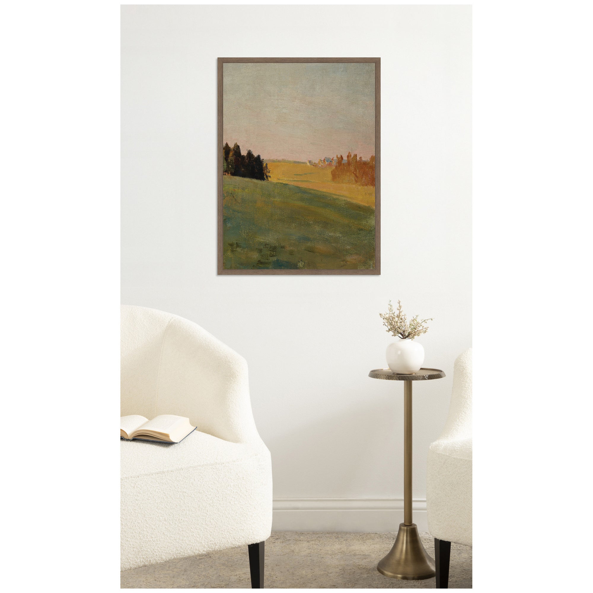 Framed Canvas 18 x 24 Sylvie Walnut 7