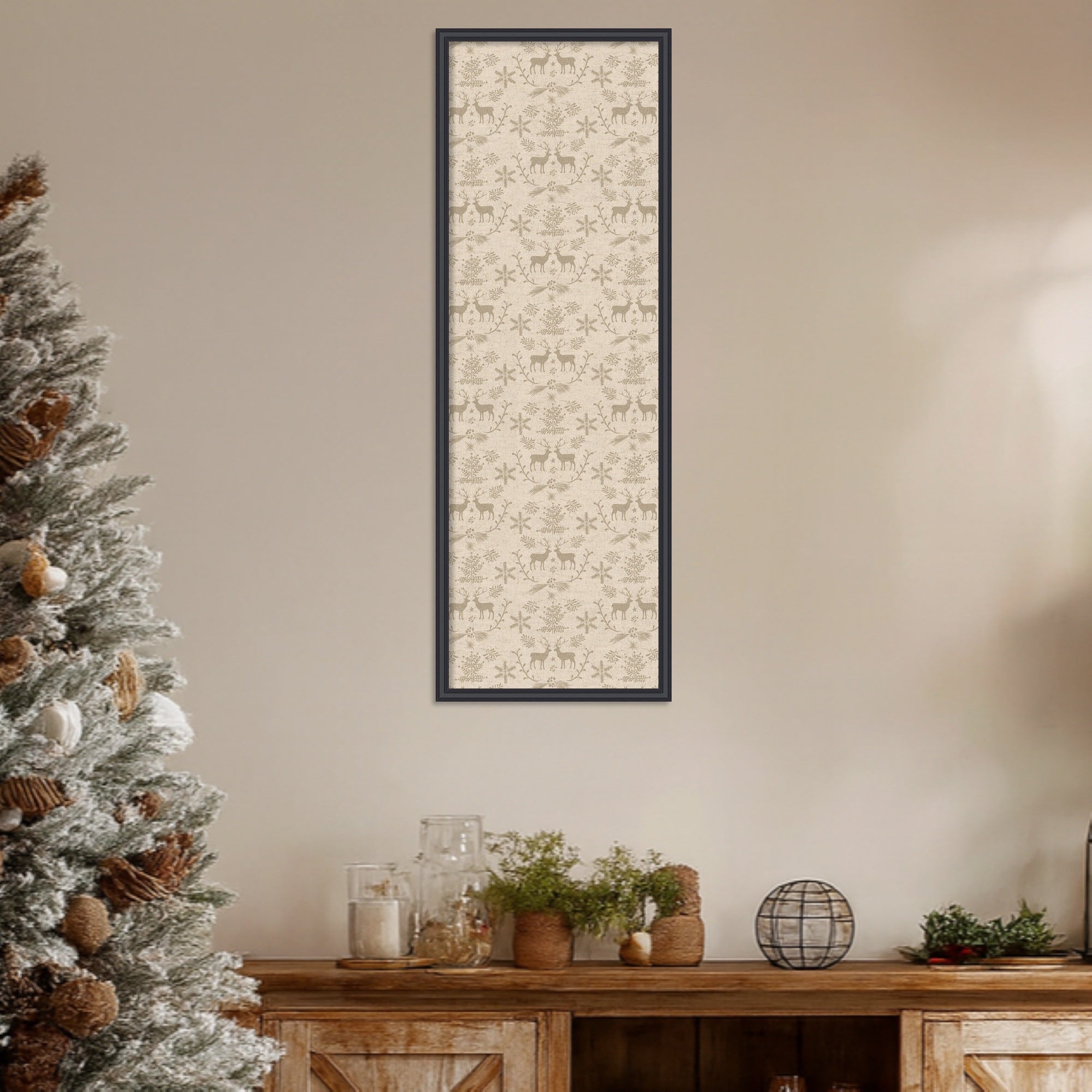 Magnetic Canvas Edith Black 13x37 7