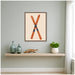 Framed Canvas Sylvie Walnut 18x24 6