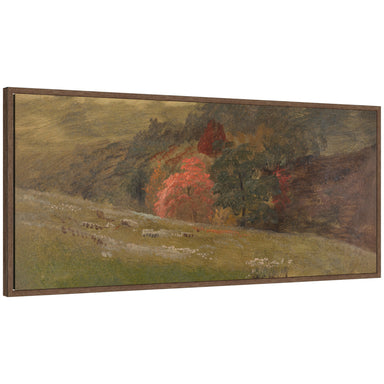 Framed Canvas 40x18 Sylvie Walnut 1