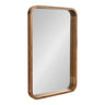 Hutton Wood Framed Radius Rectangle Mirror