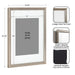 Wall Frame Silver 11x14 matted to 8x10 2