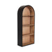 Accent Shelf Black Natural Beige 14x6x33 1