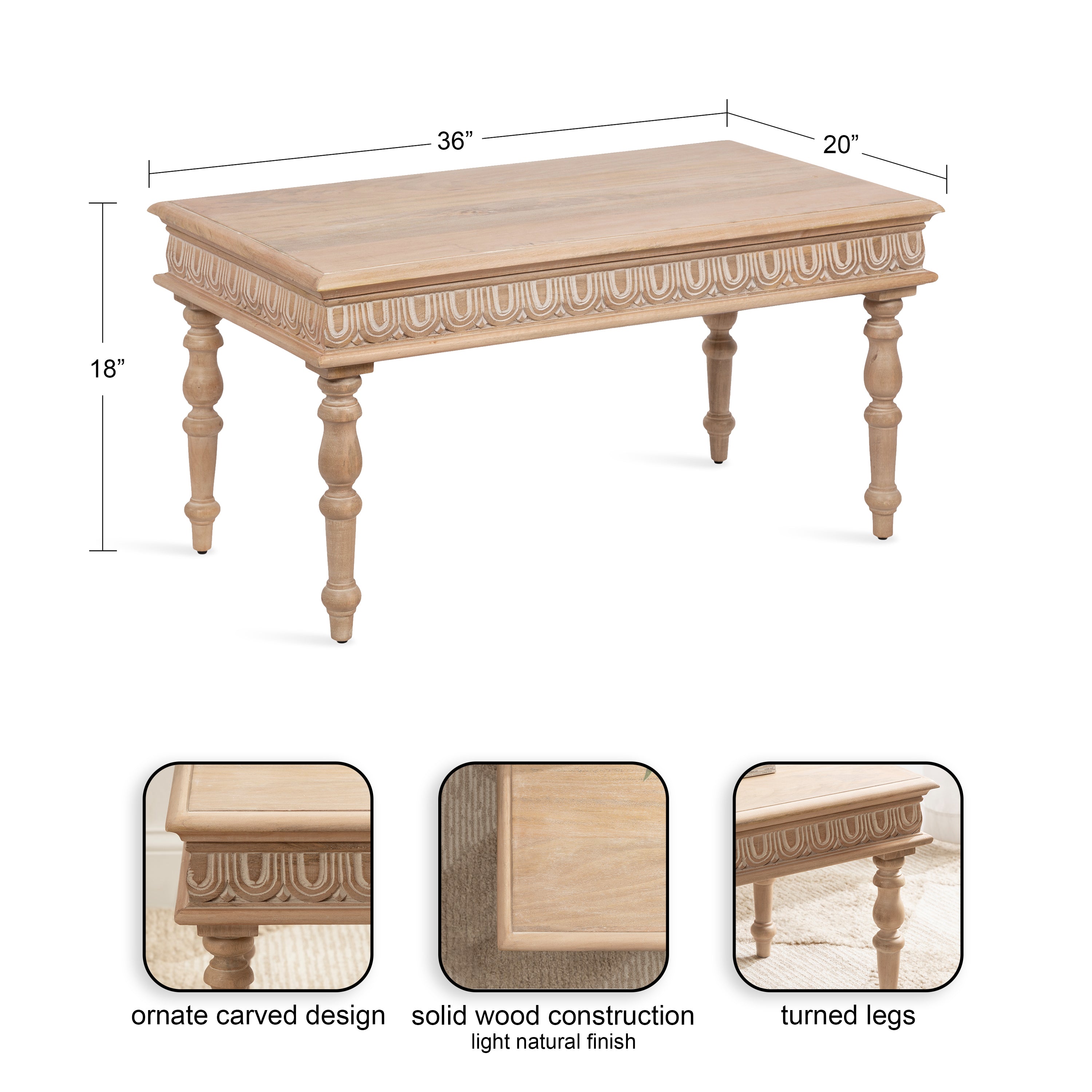 Patresa Rectangle Coffee Table