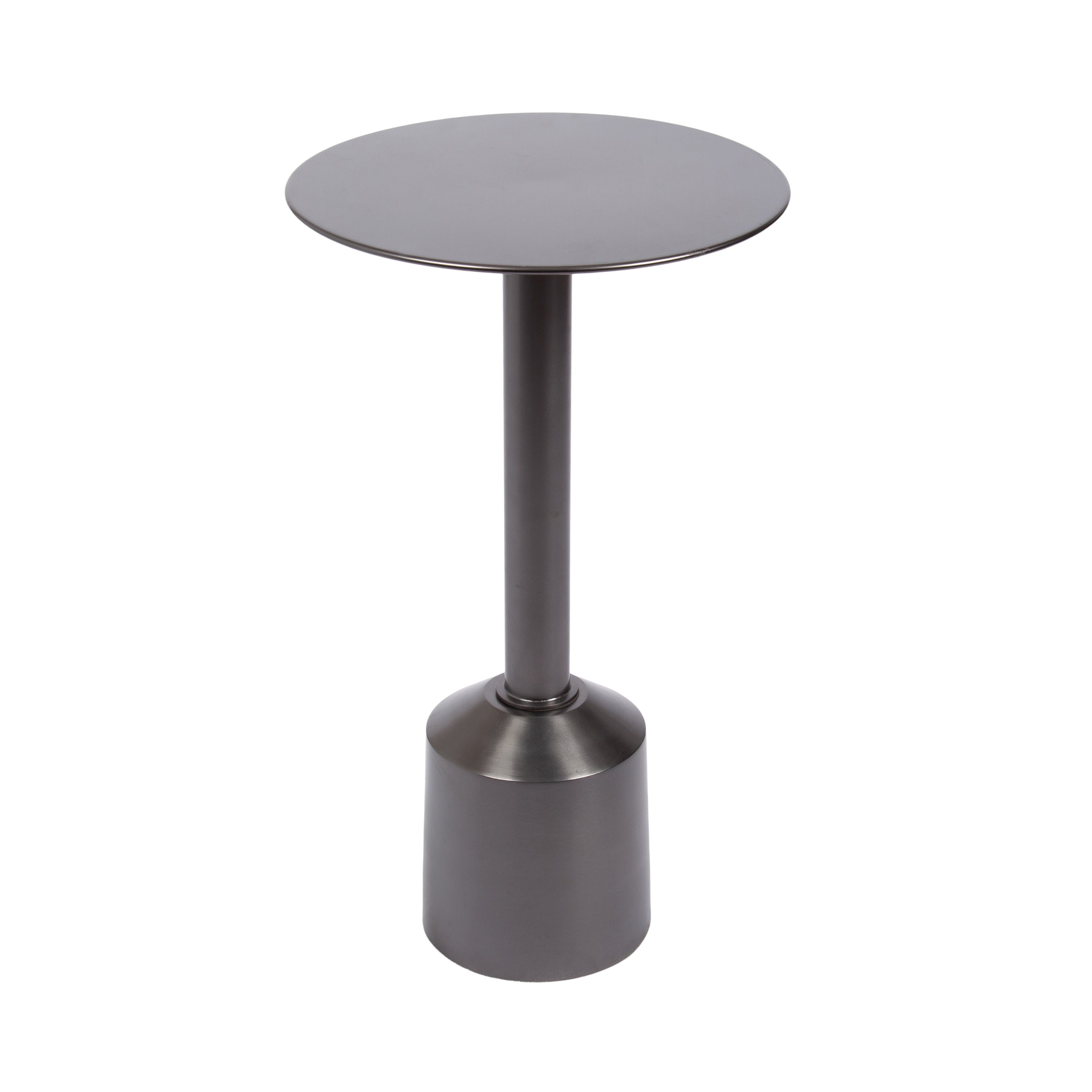 Side Table Pewter 14x14x24 1