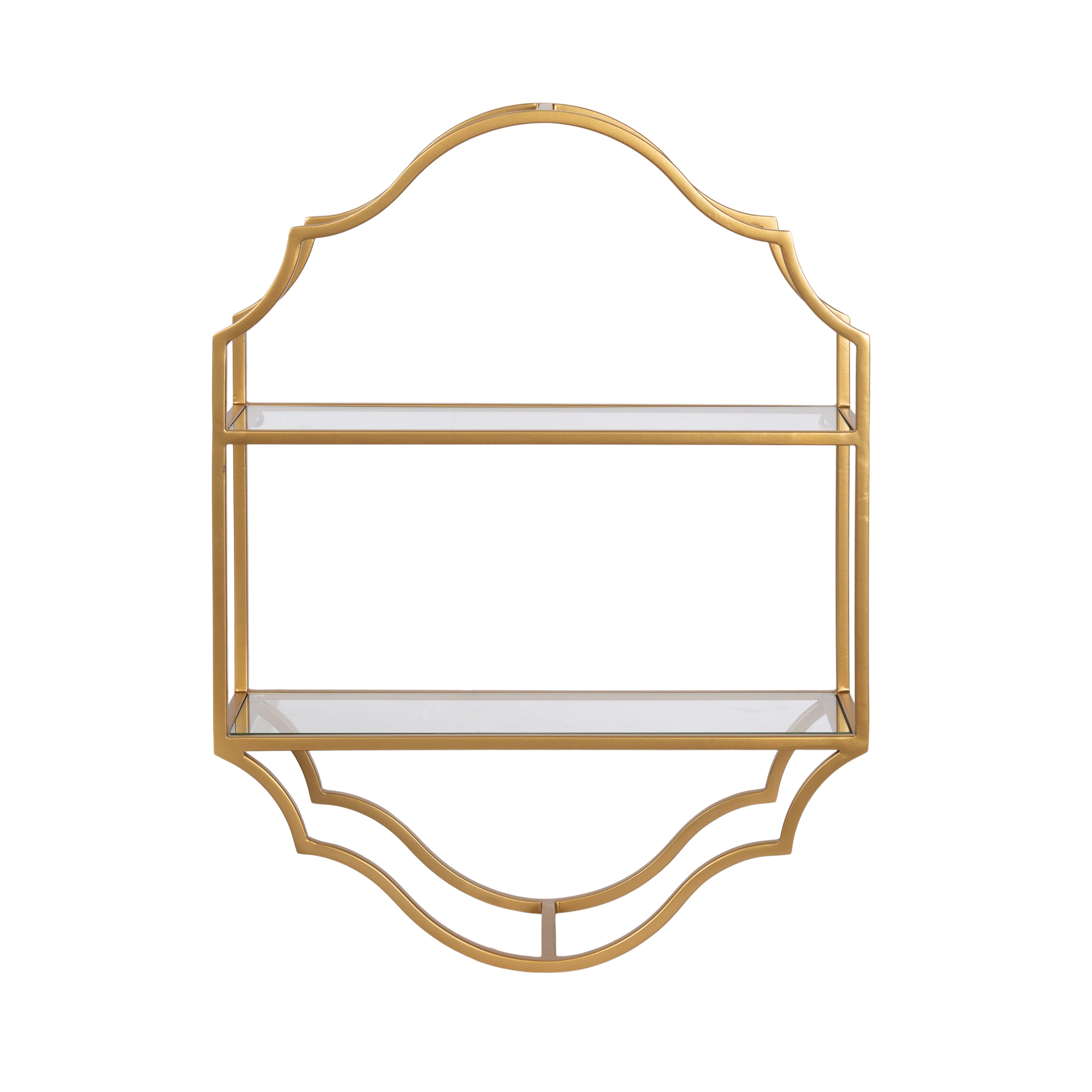 Accent Shelf Gold 18x6x24 5
