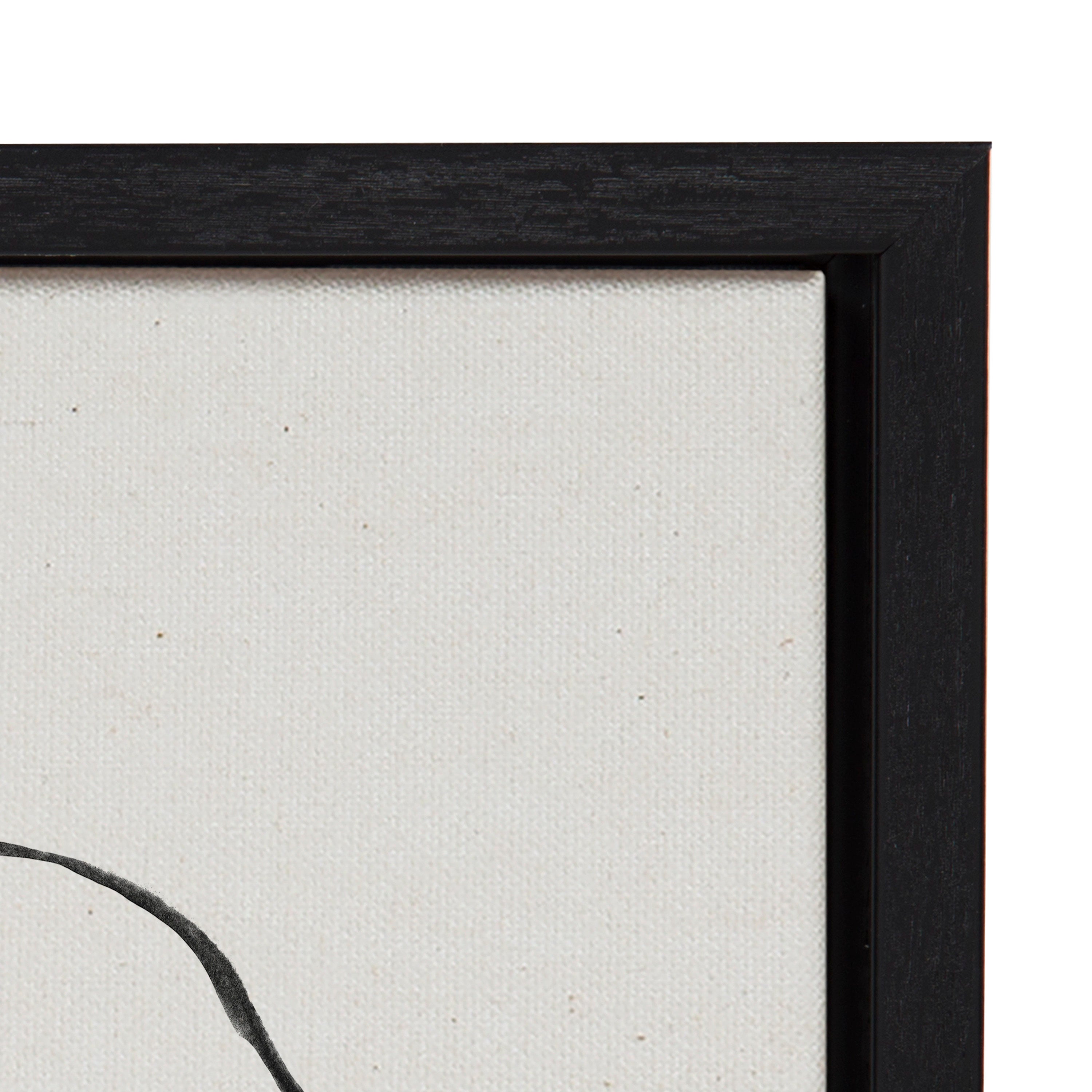 Sylvie Going in Circles Framed Textured Canvas Set by Teju Reval of SnazzyHues