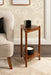 Side Table 12x13x24 Walnut Brown 7