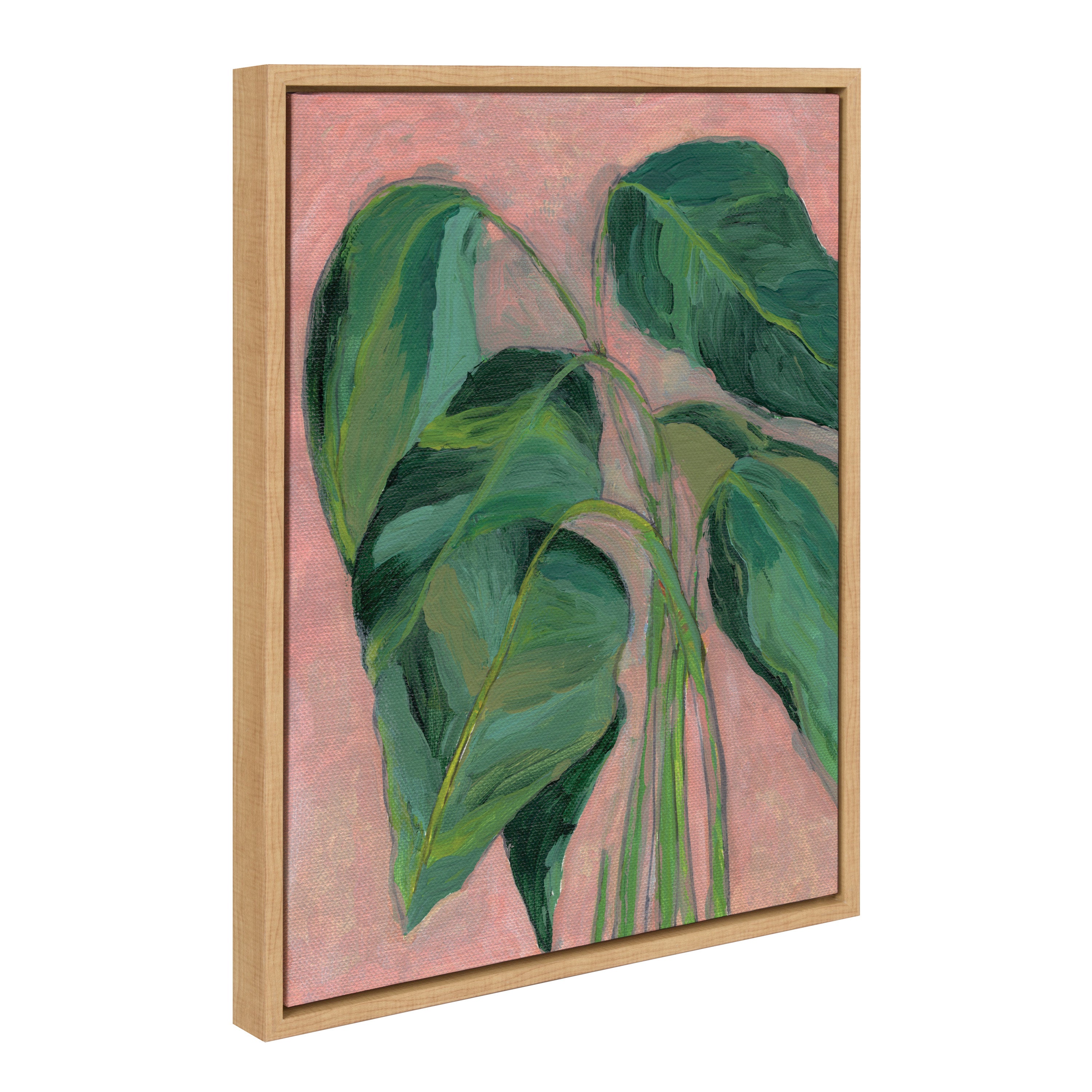 Sylvie Alocasia Framed Canvas by Nikita Jariwala