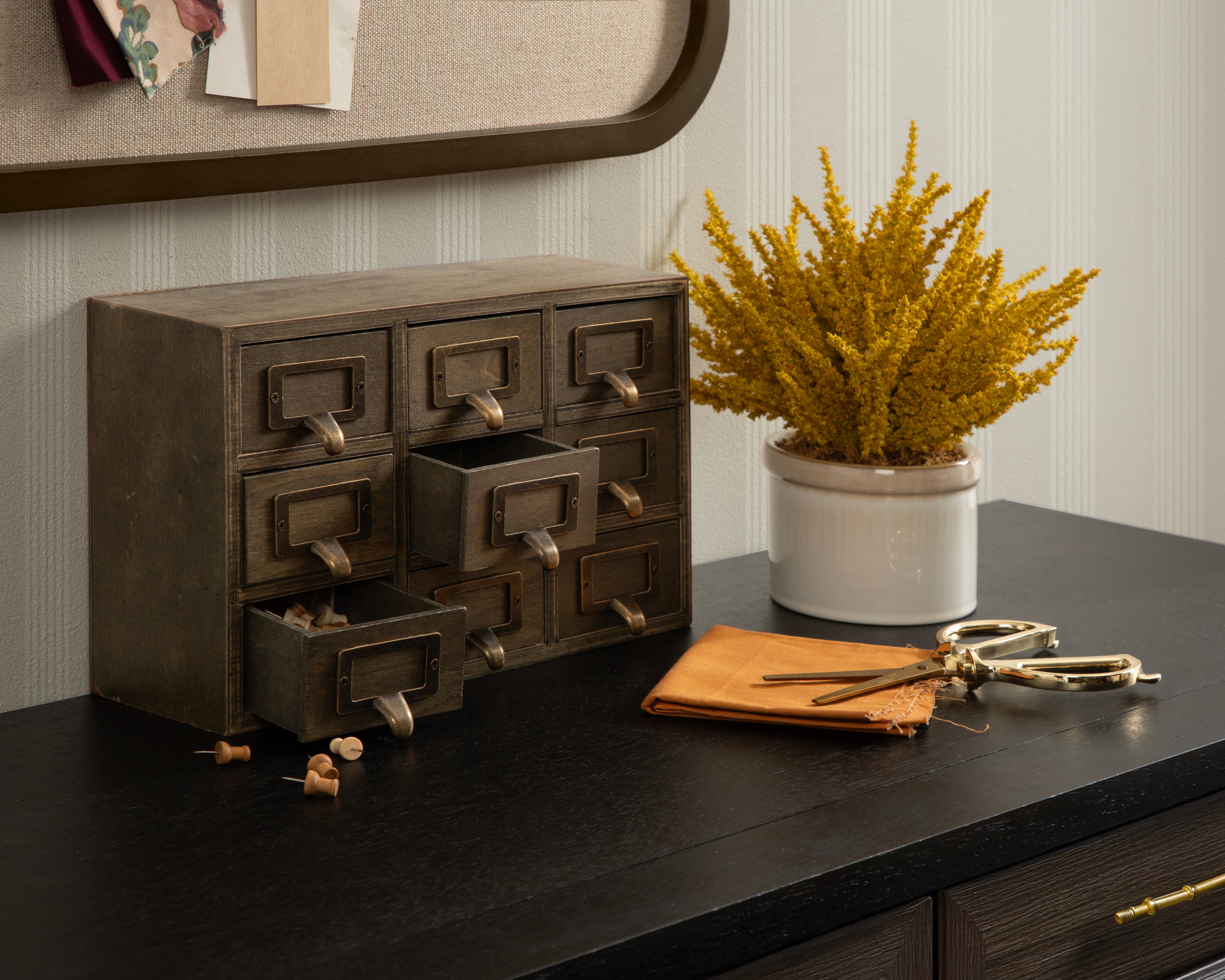 Drawers Rustic Brown 9 Drawers 7