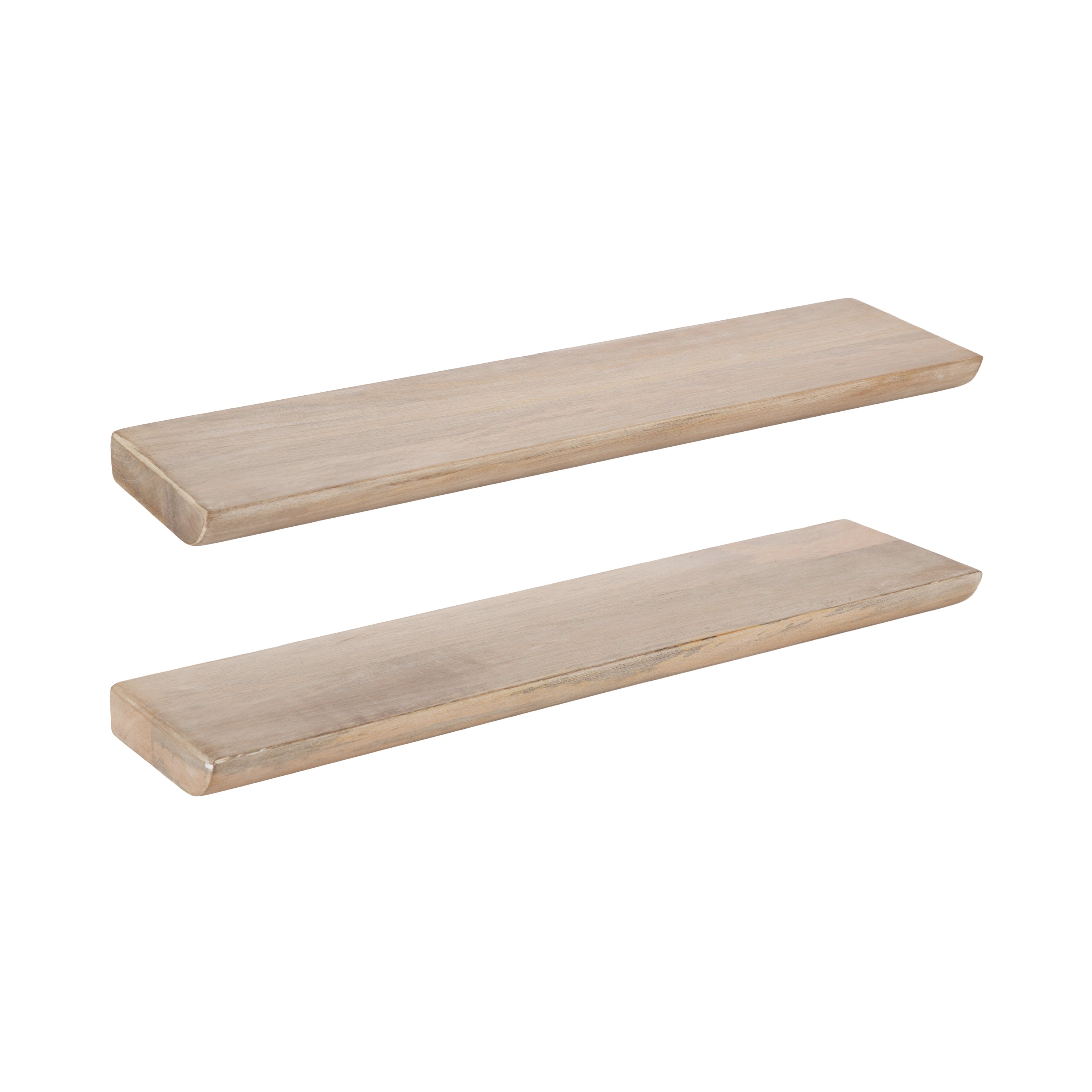 Floating Shelf Natural Beige 2 Piece 24 Inch 1