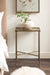 Side Table Gold 17x9x24 7