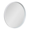 Travis Round Wood Accent Wall Mirror