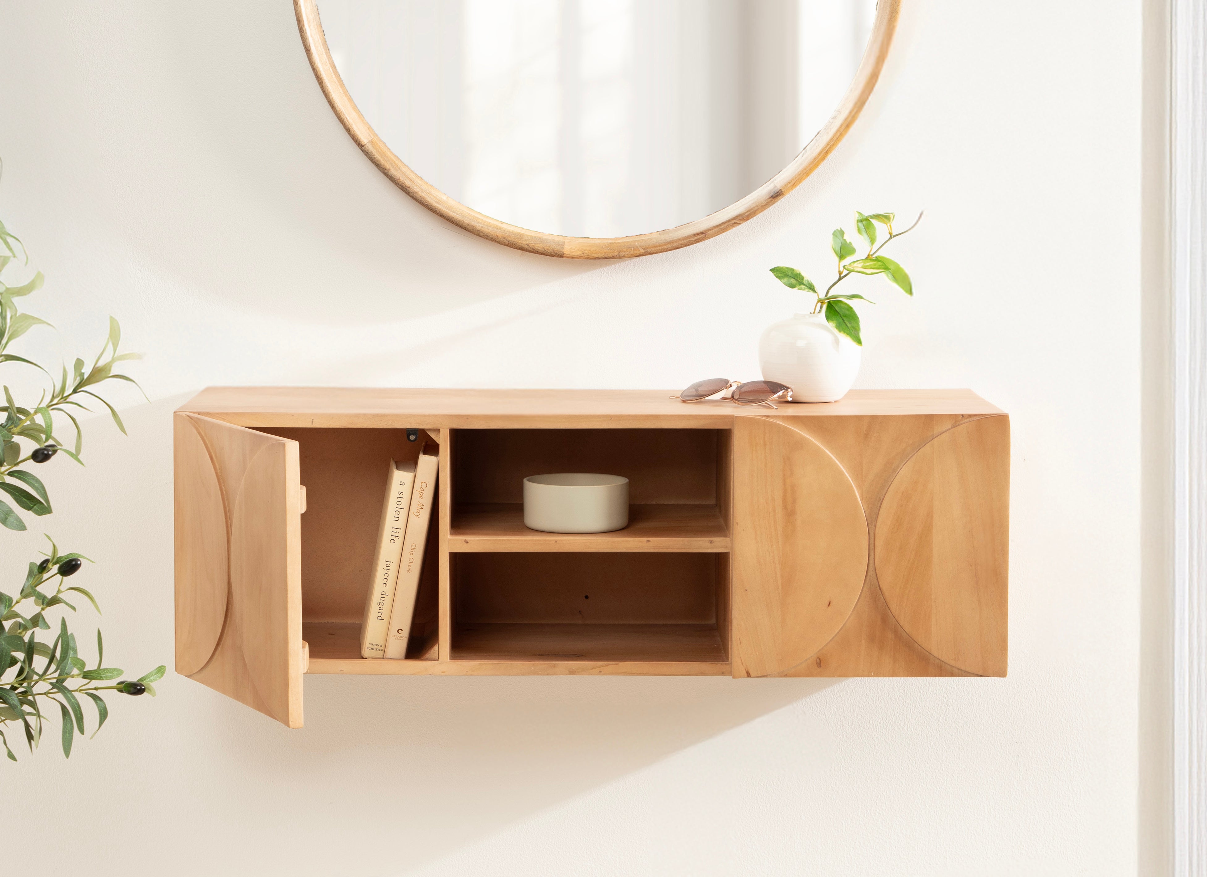 Townsend Floating Media Wall Cabinet