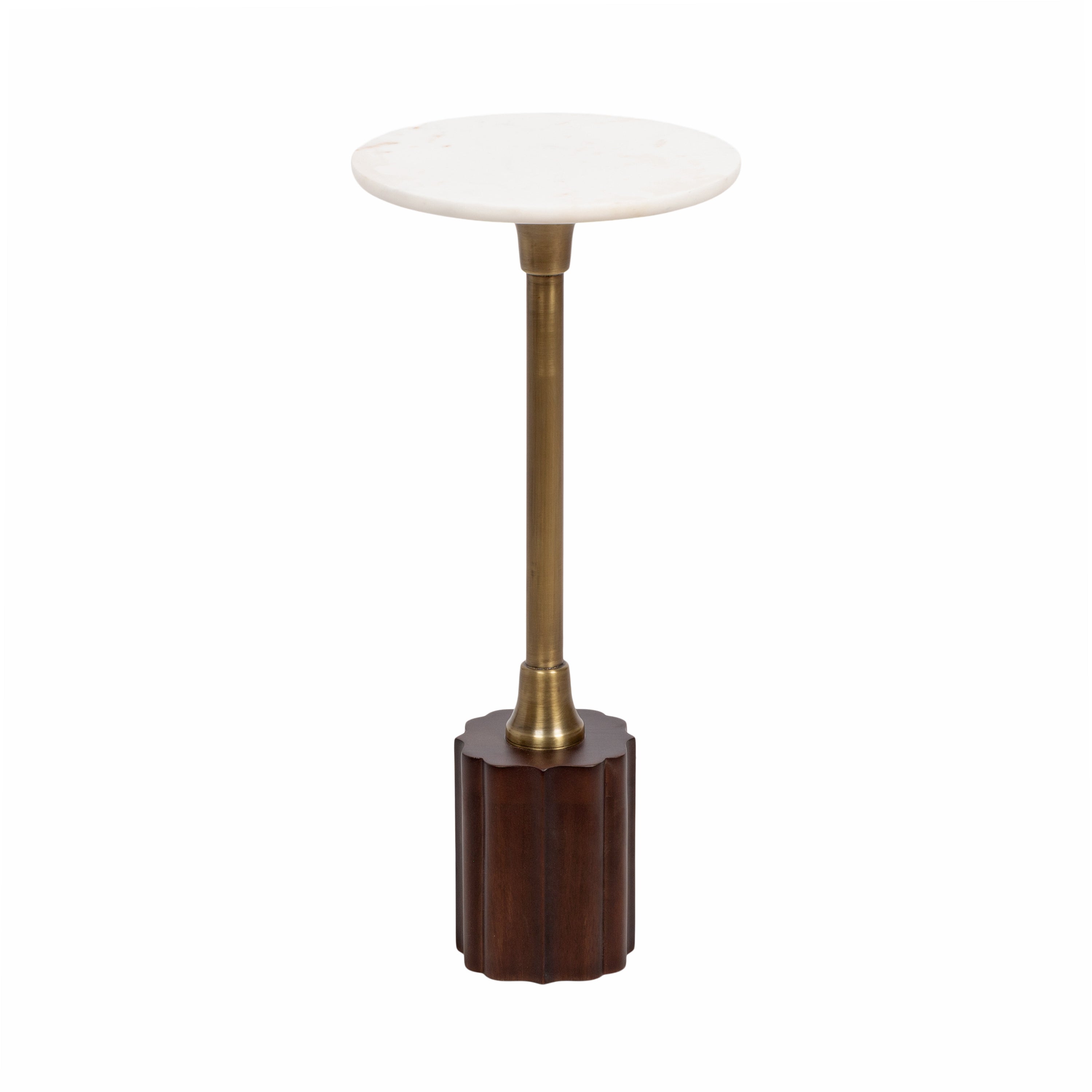 Drink Table Dark Brown Gold 10x10x22 1