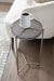 Side Table Gray Silver 13x13x24 6