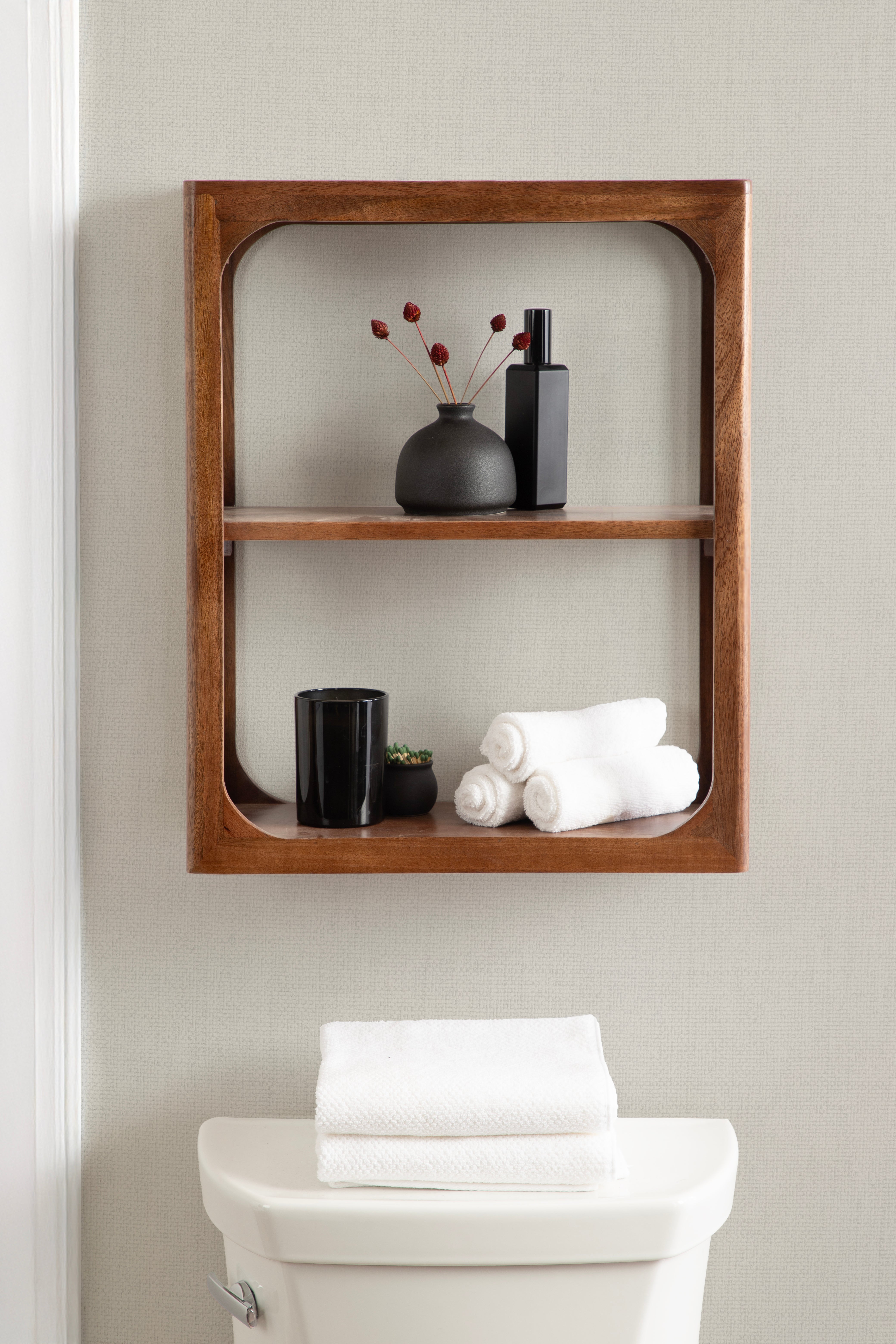 Accent Shelf Walnut Brown 18x7x22 7