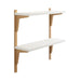 Accent Shelf White Gold 24x8x24 1