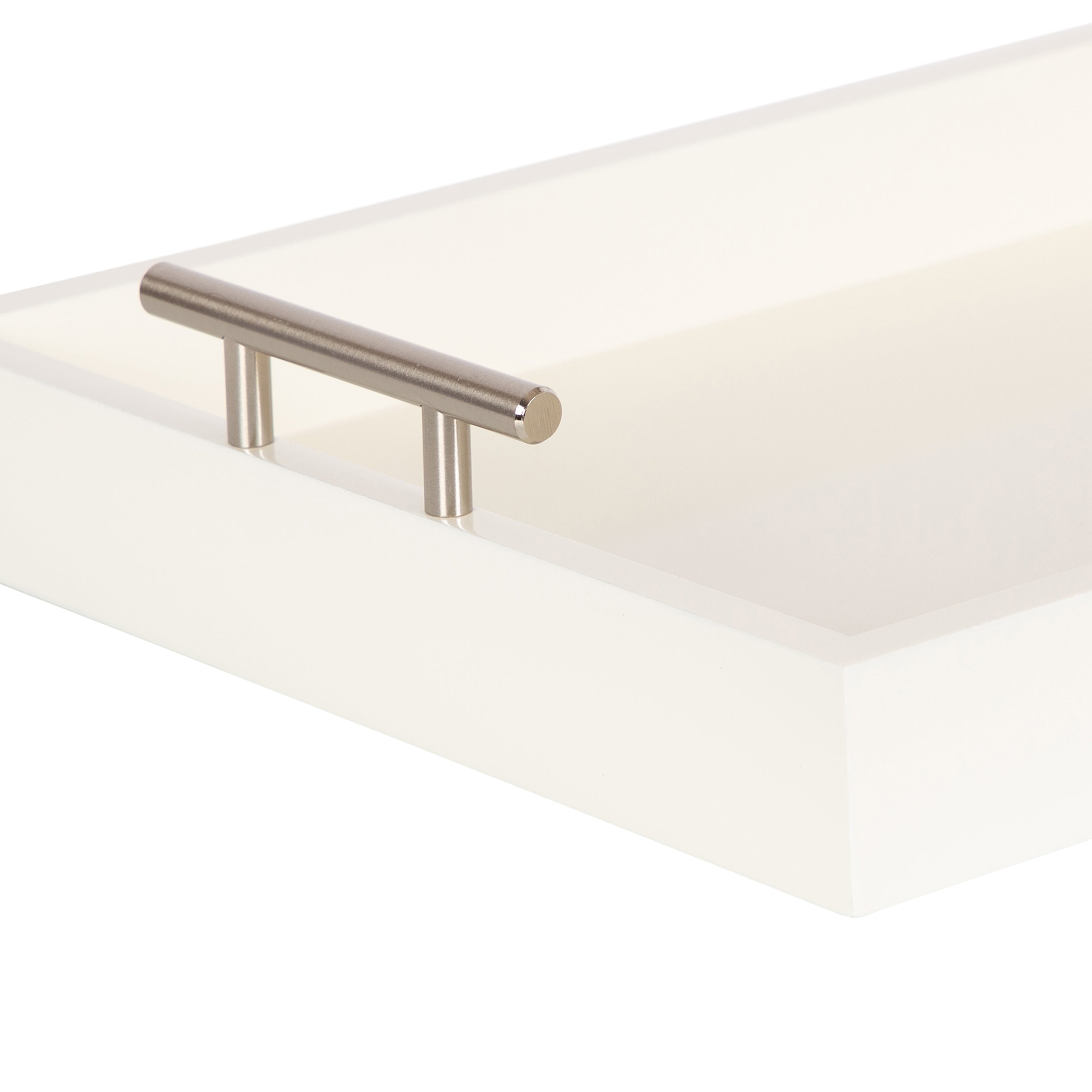 Single Tray 17x13 Ivory Silver 3