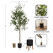 Faux Tree 5.5' Black Rustic Brown 2
