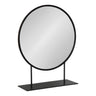 Rouen Round Metal Table Mirror