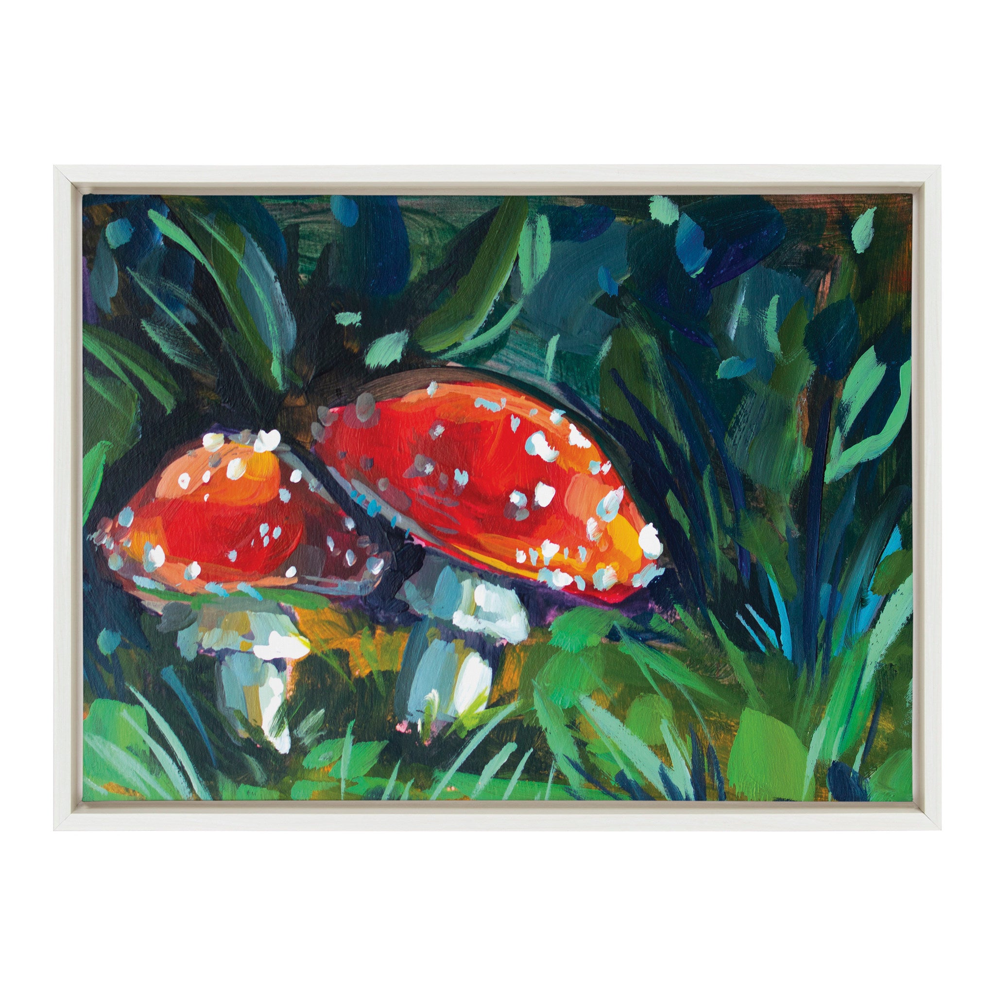 Sylvie Toadstool Study No 2 Framed Canvas by Rachel Christopoulos