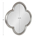 Scallop Mirror Silver 28x28 5