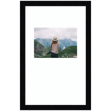 Wall Frame Svelte Noir Black 10x16 matted to 5x7 1