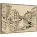 Framed Canvas 33x23 Sylvie Dark Gold 1