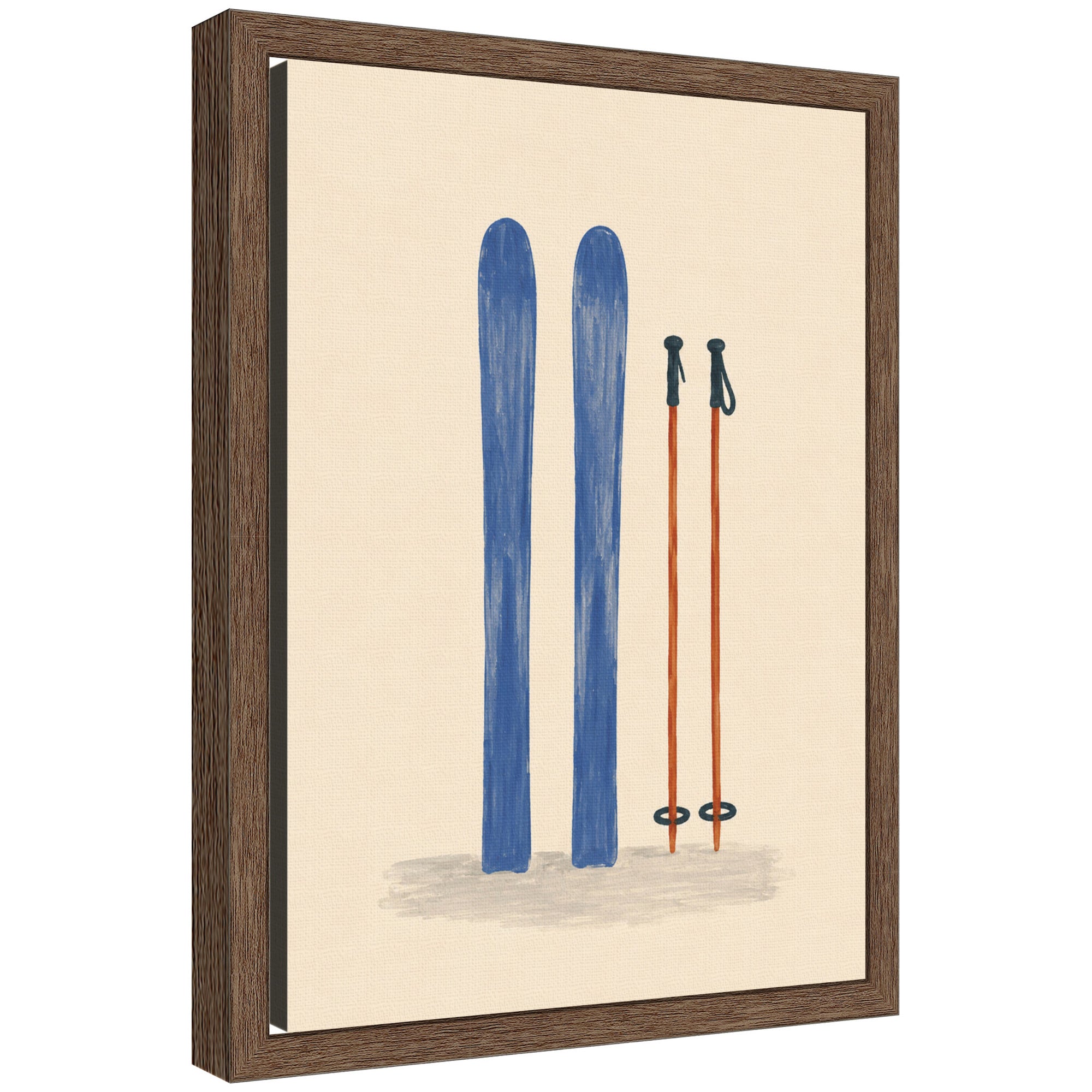 Framed Canvas Sylvie Walnut 10x13 1