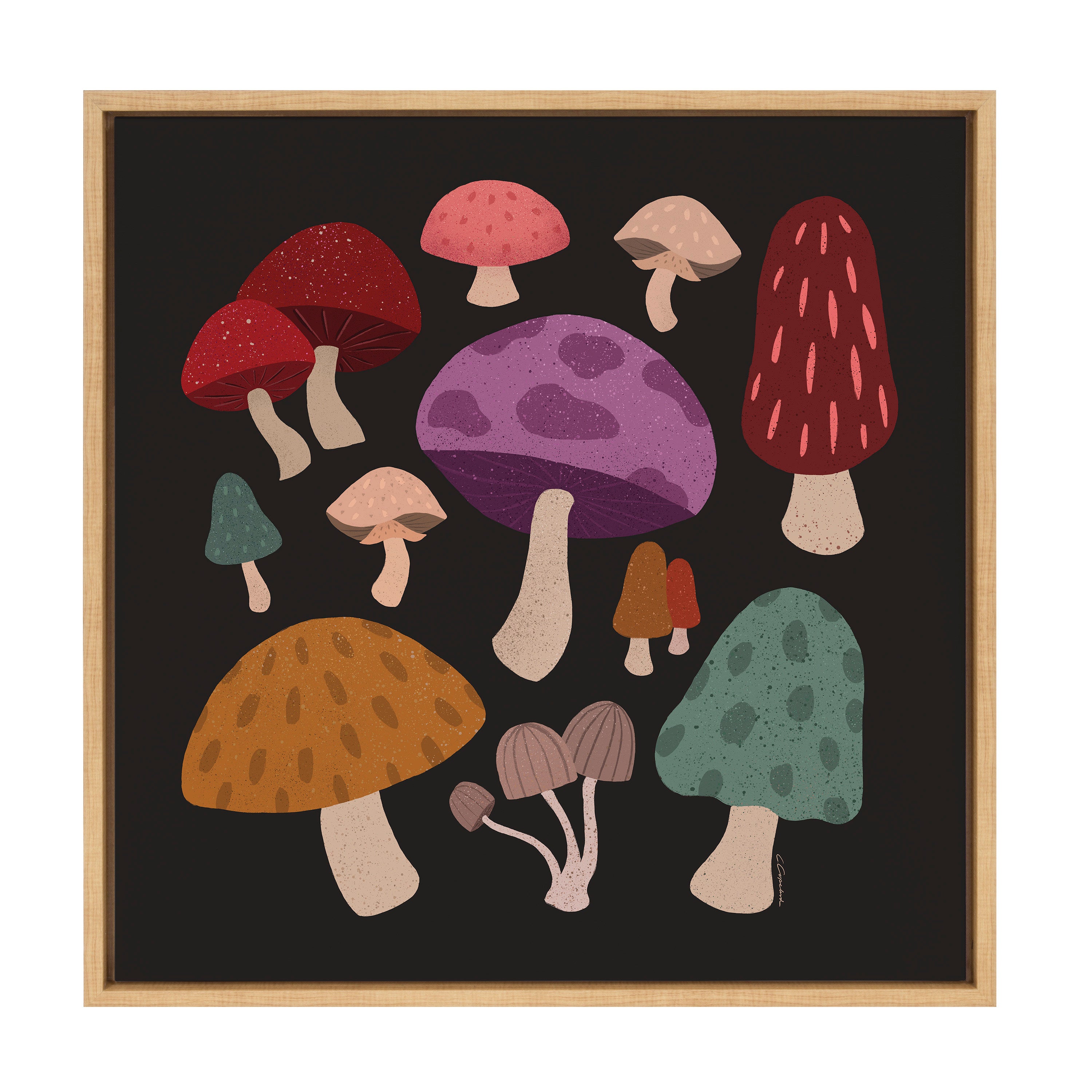Framed Canvas Sylvie Natural 22x22 2