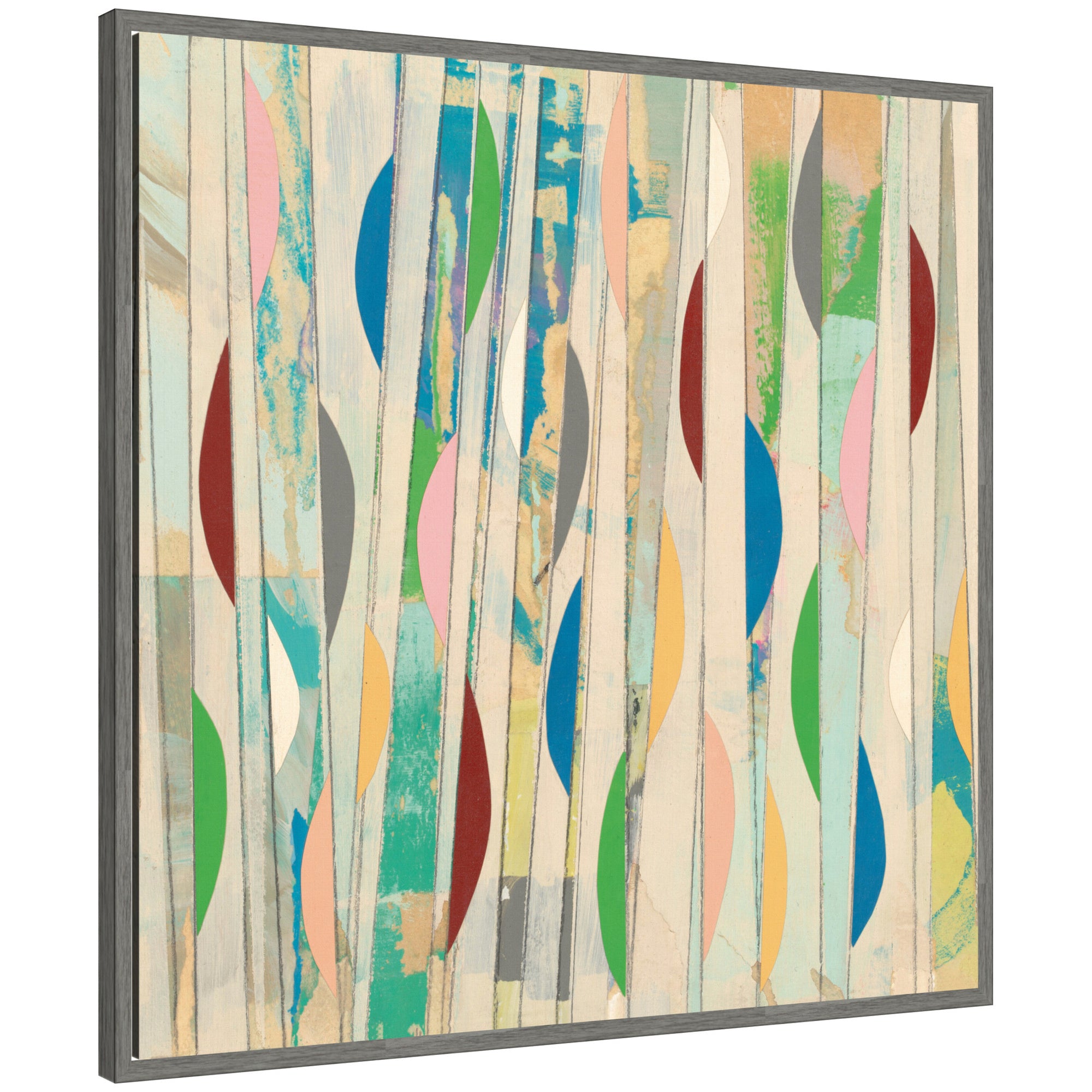 Geometric Abstract 2 FC by Felicia Dadak Framed Canvas Wall Art Print