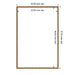 Dry Erase Board Bradford Bead Gold 25x37 2