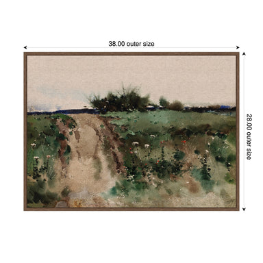Framed Canvas 38x28 Sylvie Walnut 2