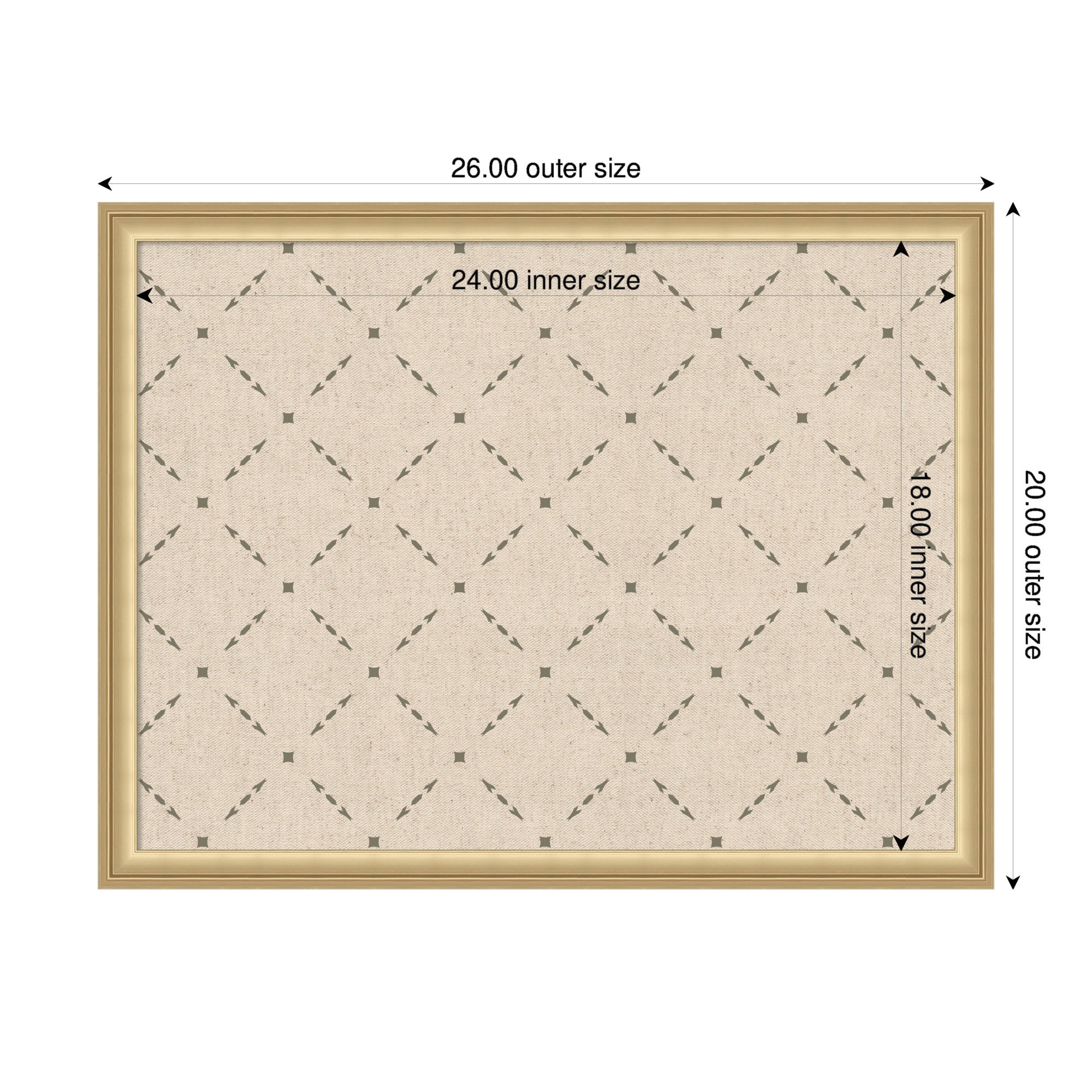 Pinboard Green Lattice Print