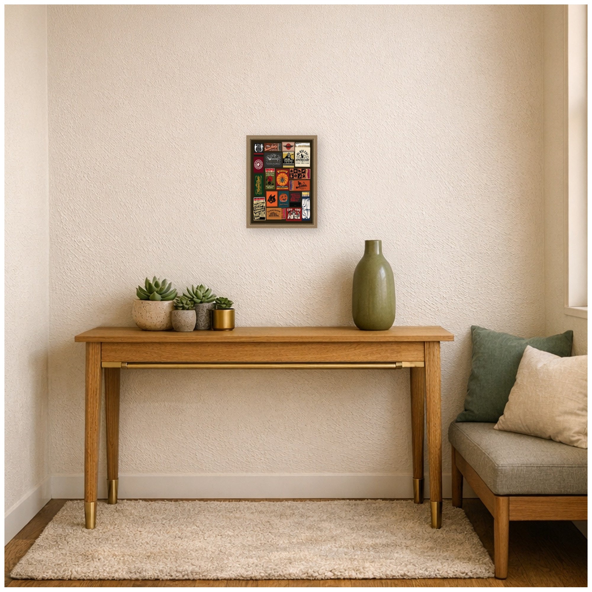 Framed Canvas 10x13 Sylvie Dark Gold 5