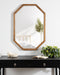 Octagon Mirror Rustic Brown 24x36 6