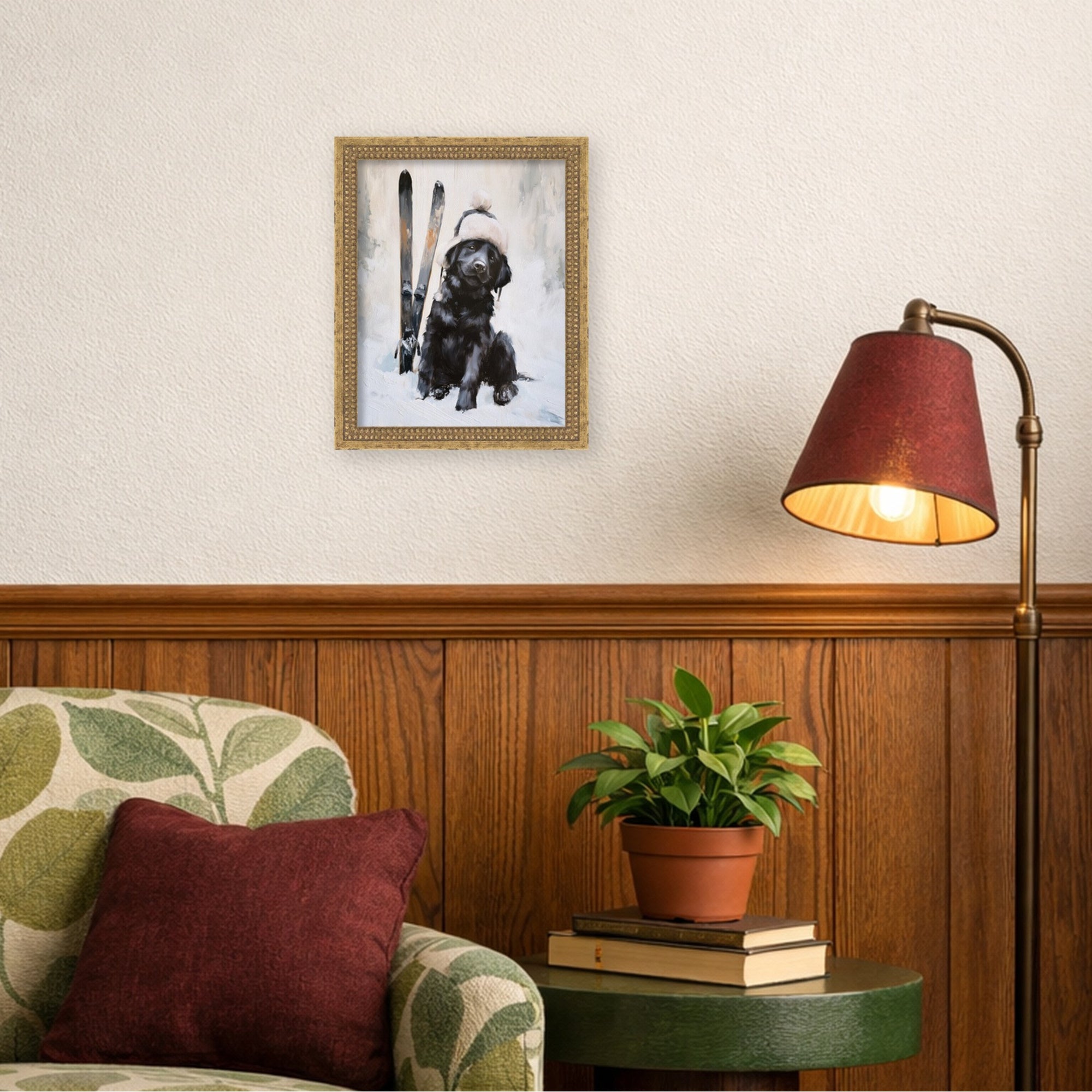 Mounted Canvas Castellan Gold 13x16 5