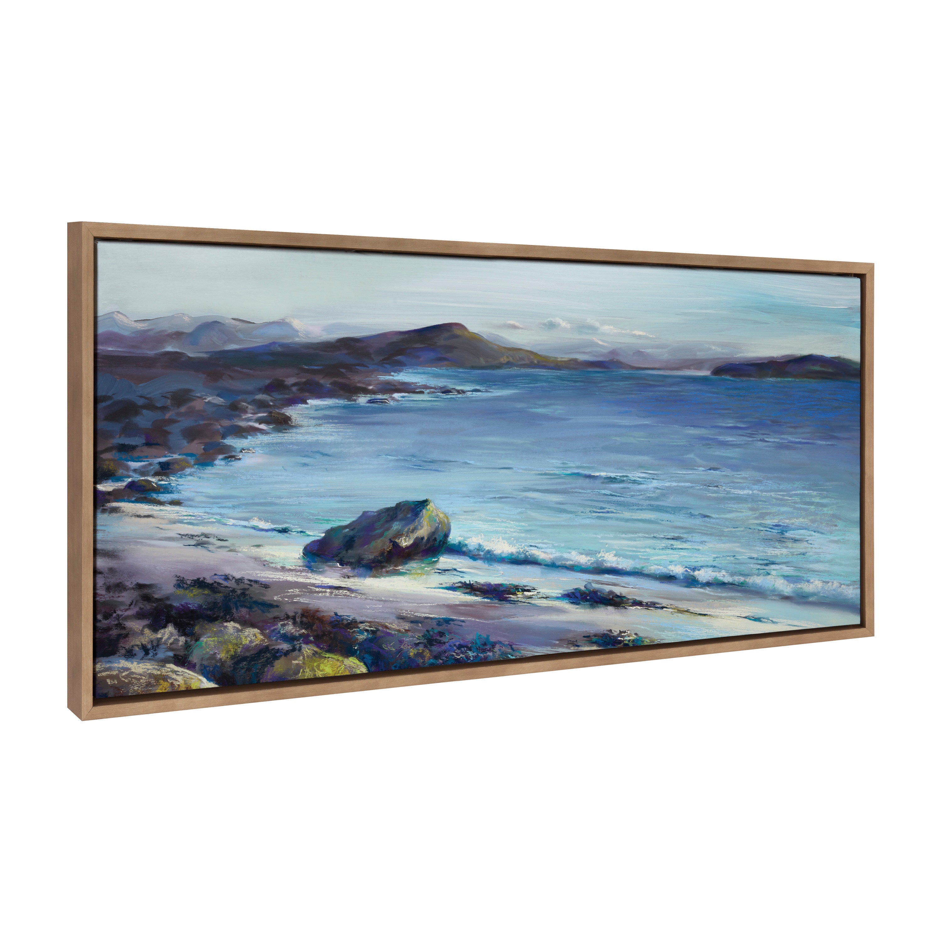 Framed Canvas 18x40 Sylvie Dark Gold 1