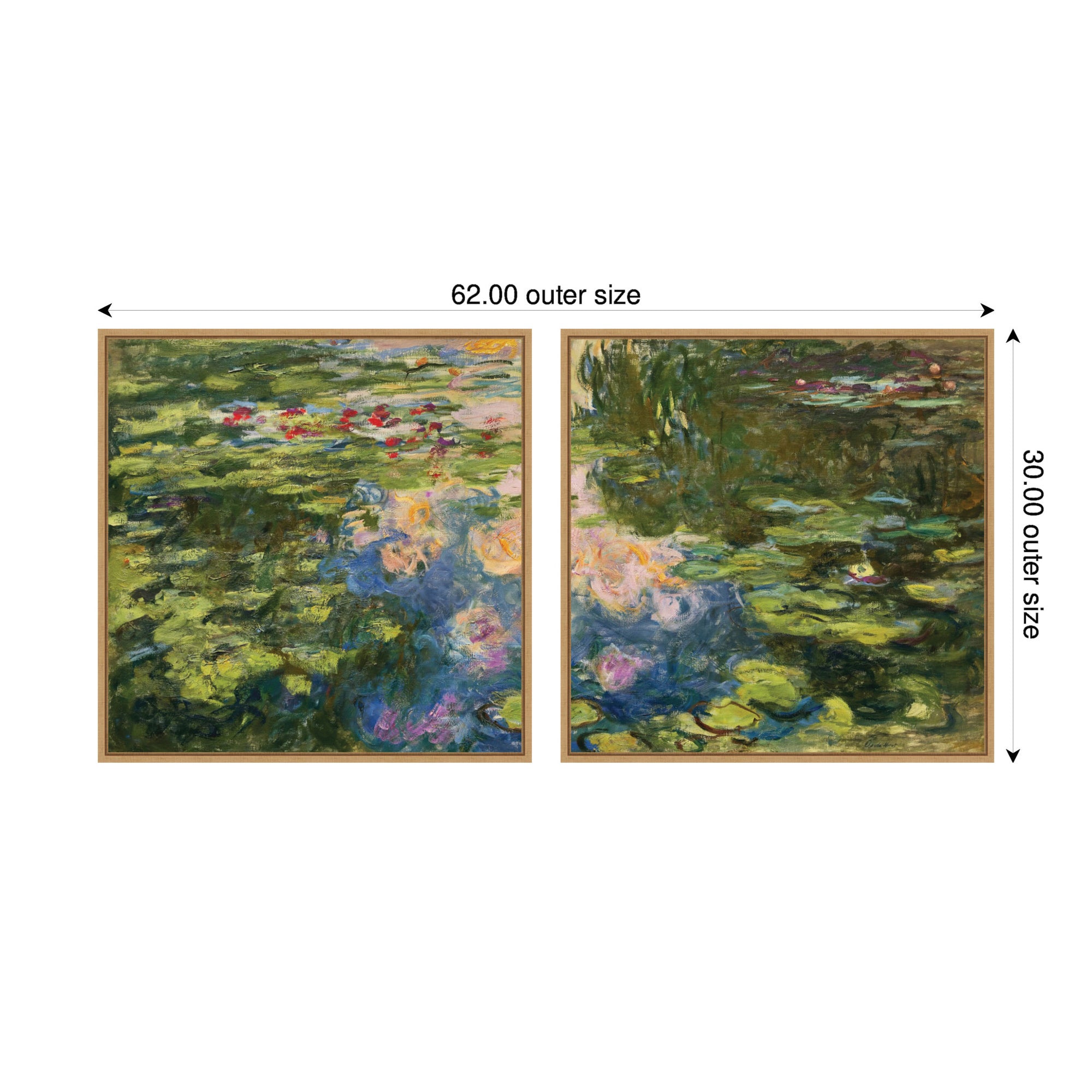 Art Set 2 Piece Set 30x30 Sylvie Natural 2