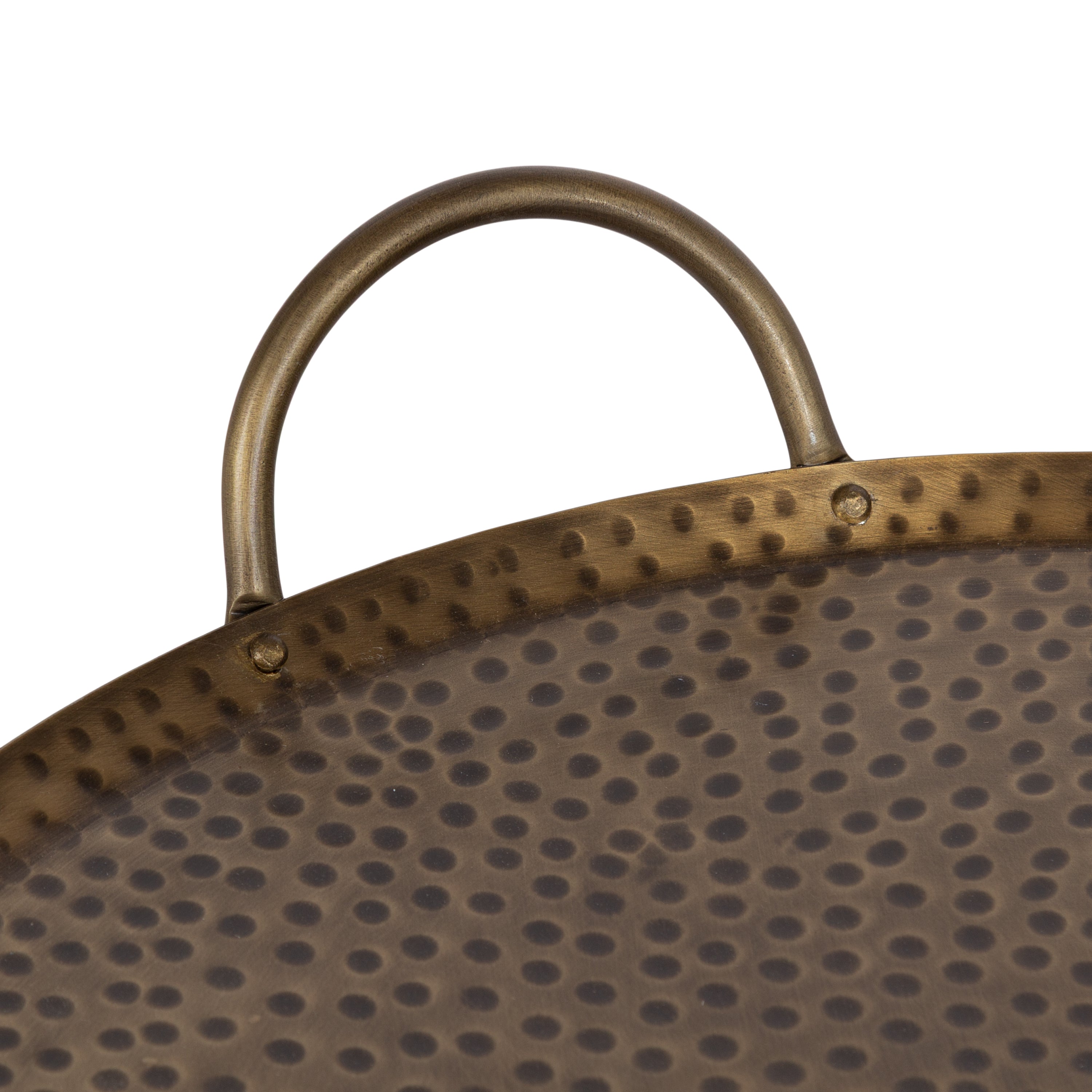 Serving Tray Gold 16" Diameter 3