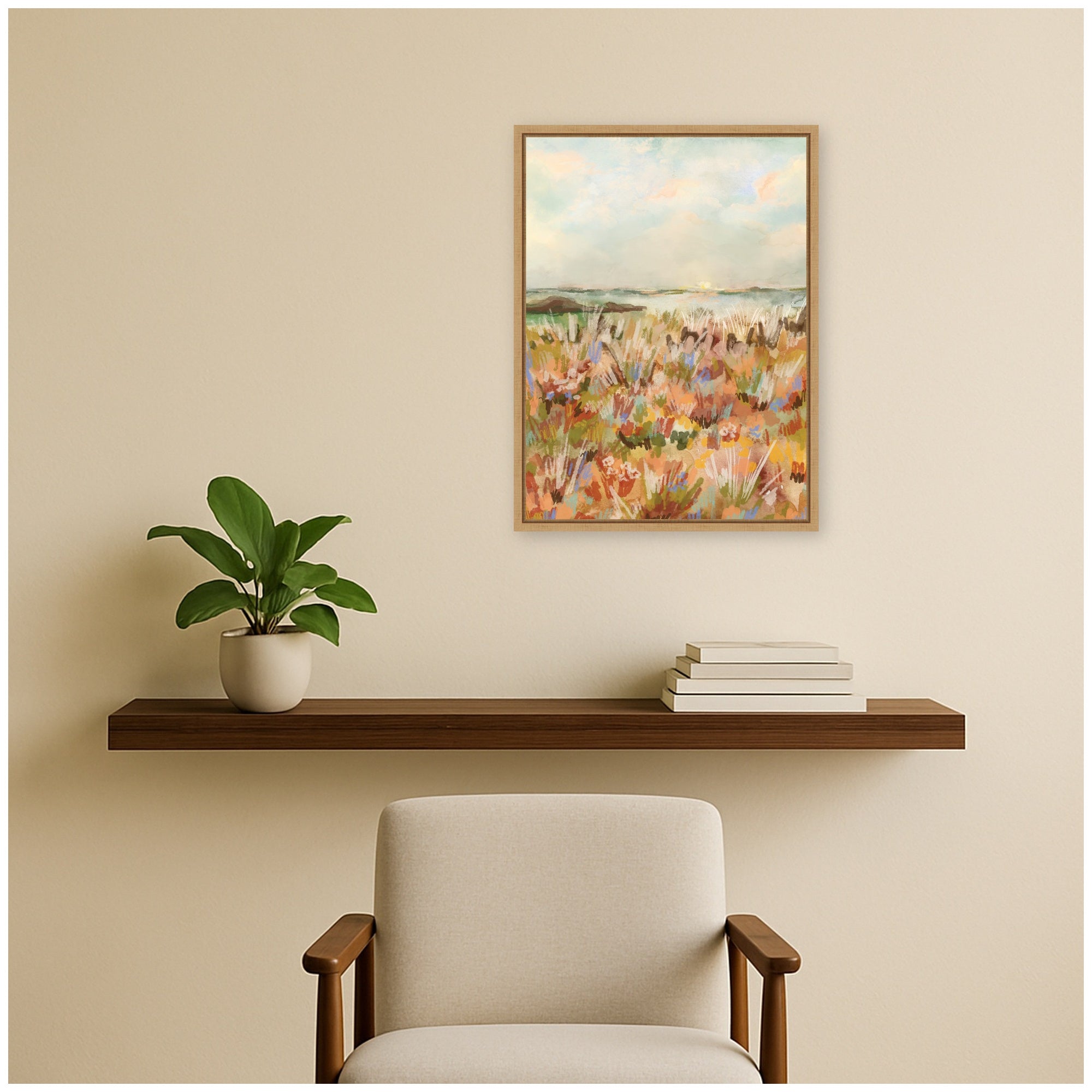 Framed Canvas 18x24 Sylvie Natural 6